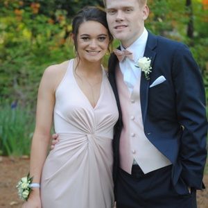 Revolve light pink prom dress/maxi dress!!